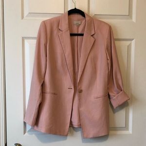 Pink blazer size 8 loft